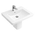 Раковина 55х44 Villeroy&Boch Subway 2.0, White Alpin (71135501) На полупьедестал, На пьедестал, Подвесные Прямоугольные