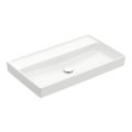Раковина 80х46,5 Villeroy&Boch Collaro, White Alpin CeramicPlus (4A3383R1) На столешницу, Подвесные Прямоугольные