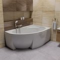 Ванна из литого акрила Ravak Asymmetric II R 150х100 см, белый (CB41000000) Ravak Угловые асимметричные