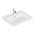 Раковина 65,5х50 Villeroy&Boch Venticello, Stone White (412465RW) На столешницу, Подвесные Прямоугольные