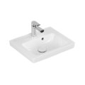 Раковина 50х40 Villeroy&Boch Subway 2.0, White Alpin (73155G01) На столешницу, Подвесные Прямоугольные
