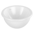 Раковина 33х33 Villeroy&Boch Loop&Friends, White Alpin CeramicPlus (4A5100R1) Встраиваемые снизу Круглые
