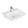 Раковина 55х44 Villeroy&Boch Subway 3.0, Stone White (4A7056RW) На полупьедестал, На пьедестал, На столешницу, Подвесные Прямоугольные