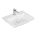 Раковина 60х47 Villeroy &amp; Boch Subway 3.0, Stone White (4A706LRW) На стільницю, Підвісні 