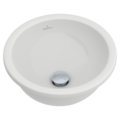 Раковина 33х33 Villeroy&Boch Loop&Friends, White Alpin CeramicPlus (618133R1) Встраиваемые снизу Круглые