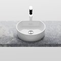 Мраморная раковина 40 см Ravak Moon 1C, белый (XJN01300001) На столешницу, На тумбу Асимметричные