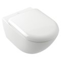 Подвесной безободковый унитаз Villeroy&Boch Antao со смывом TwistFlush, White Alpin CeramicPlus (4674T0R1) Подвесные 