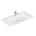 Раковина 100х47 Villeroy&Boch Subway 3.0, White Alpin (4A70A201) На столешницу, Подвесные Прямоугольные