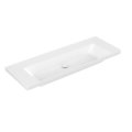 Раковина 130х47 Villeroy&Boch Subway 3.0, White Alpin CeramicPlus (4A70D3R1) На столешницу, Подвесные Прямоугольные