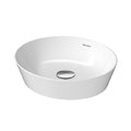 Раковина 40х36 см Duravit Cape Cod, белый матовый (2328403200) На столешницу Овальные