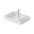 Раковина 65х46 см Duravit Bento Starck Box, белый матовый (2381653071) На столешницу Прямоугольные