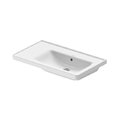 Раковина 80х48см асимметричная Duravit D-Neo, белый (2370800060) На столешницу, Подвесные Прямоугольные