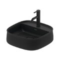 Раковина 42х42 см Duravit Zencha, антрацит матовий (2374421371) На стільницю 