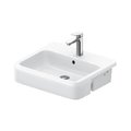 Раковина 55х47 см Duravit Qatego, белый матовый (0399552000) На консоль, Полувстраиваемые Прямоугольные
