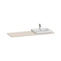 Столешница 160х55 см вырез справа Duravit Happy D.2 Plus, серо-коричневый супер матовый (HP031HR8383) Duravit Столешницы