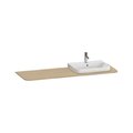 Столешница 160х55 см вырез справа Duravit Happy D.2 Plus, дуб (HP031HR7171) Duravit Столешницы