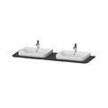 Столешница 160х55 см с двумя вырезами Duravit Happy D.2 Plus, орех (HP032HB6969) Duravit Столешницы