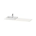 Стільниця 160х55 см виріз зліва Duravit Happy D. 2 Plus, білий матовий (HP031HL3636) Duravit Стільниці