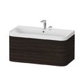Мебельный комплект 97,5х49 см, 2 отверстия под смеситель Duravit Happy D.2 Plus, орех (HP4348E6969) Duravit Мебельные комплекты