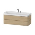 Мебельный комплект 117,5х49 см, 2 отверстия под смеситель Duravit Happy D.2 Plus, дуб (HP4349E71710000) Duravit Мебельные комплекты