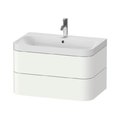 Меблевий комплект 77,5х49 см, 1 отвір під змішувач Duravit Happy D. 2 Plus, білий матовий (HP4347O3636) Duravit Меблеві комплекти