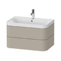 Мебельный комплект 77,5х49 см, 1 отверстие под смеситель Duravit Happy D.2 Plus, серо-коричневый (HP4347O6060) Duravit Мебельные комплекты