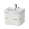 Меблевий комплект 57, 5х49 см Duravit Happy D. 2 Plus, білий шовковисто-матовий (HP4345E3939) Duravit Меблеві комплекти