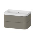 Меблевий комплект 77,5х49 см, без отвору під змішувач Duravit Happy D. 2 Plus, сірий камінь (HP4347N9292) Duravit Меблеві комплекти