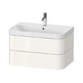 Мебельный комплект 77,5х49 см, 1 отверстие под смеситель Duravit Happy D.2 Plus, белый (HP4347O2222) Duravit Мебельные комплекты