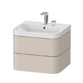 Мебельный комплект 57,5х49 см Duravit Happy D.2 Plus, серо-коричневый супер матовый (HP4345E8383) Duravit Мебельные комплекты