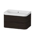 Меблевий комплект 77,5х49 см, без отвору під змішувач Duravit Happy D. 2 Plus, горіх (HP4347N6969) Duravit Меблеві комплекти