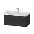 Мебельный комплект 97,5х49 см, 2 отверстия под смеситель Duravit Happy D.2 Plus, графит (HP4348E8080) Duravit Мебельные комплекты