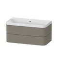 Меблевий комплект 97, 5х49 см, без отвору під змішувач Duravit Happy D. 2 Plus, сірий камінь (HP4348N9292) Duravit Меблеві комплекти