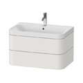 Мебельный комплект 77,5х49 см, 1 отверстие под смеситель Duravit Happy D.2 Plus, белый шелковисто-матовый (HP4347O3939) Duravit Мебельные комплекты