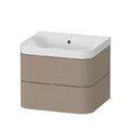 Мебельный комплект 57,5х49 см, без отверстия под смеситель Duravit Happy D.2 Plus, льняной декор (HP4345N7575) Duravit Мебельные комплекты