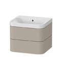 Мебельный комплект 57,5х49 см, без отверстия под смеситель Duravit Happy D.2 Plus, серо-коричневый (HP4345N6060) Duravit Мебельные комплекты