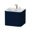 Меблевий комплект 57, 5х49 см, 2 отвори під змішувач Duravit Happy D. 2 Plus, темно-синій (HP4635E9898) Duravit Меблеві комплекти