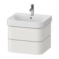 Тумба подвесная под раковину, 2 ящика, 57,5х49 см Duravit Happy D.2 Plus, белый шелковисто-матовый (HP4385039390000) Duravit Тумбы