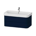 Тумба подвесная под раковину, 2 ящика, 97,5х49 см Duravit Happy D.2 Plus, темно-синий (HP4388098980000) Duravit Тумбы