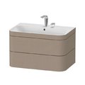 Мебельный комплект 77,5х49 см, 2 отверстия под смеситель Duravit Happy D.2 Plus, льняной декор (HP4637E7575) Duravit Мебельные комплекты