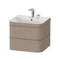 Меблевий комплект 57, 5х49 см, 2 отвори під змішувач Duravit Happy D. 2 Plus, лляної декор (HP4635E7575) Duravit Меблеві комплекти