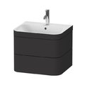 Меблевий комплект 57, 5х49 см, 1 отвір під змішувач Duravit Happy D. 2 Plus, графіт (HP4635O8080) Duravit Меблеві комплекти