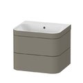 Меблевий комплект 57, 5х49 см, без отвору під змішувач Duravit Happy D. 2 Plus, сірий камінь (HP4635N9292) Duravit Меблеві комплекти