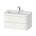 Мебельный комплект 77,5х49 см, 2 отверстия под смеситель Duravit Happy D.2 Plus, белый супер матовый (HP4637E8484) Duravit Мебельные комплекты