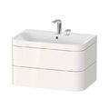 Мебельный комплект 77,5х49 см, 2 отверстия под смеситель Duravit Happy D.2 Plus, белый (HP4637E2222) Duravit Мебельные комплекты