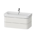 Тумба підвісна під раковину, 2 ящики, 97, 5х49 см Duravit Happy D. 2 Plus, білий шовковисто-матовий (HP4388039390000) Duravit Тумби