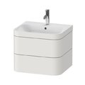 Мебельный комплект 57,5х49 см, 1 отверстие под смеситель Duravit Happy D.2 Plus, белый шелковисто-матовый (HP4635O3939) Duravit Мебельные комплекты