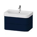 Тумба подвесная под раковину, 2 ящика, 77,5х49 см Duravit Happy D.2 Plus, темно-синий (HP4387098980000) Duravit Тумбы