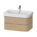 Тумба подвесная под раковину, 2 ящика, 77,5х49 см Duravit Happy D.2 Plus, дуб (HP4387071710000) Duravit Тумбы