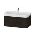 Тумба подвесная под раковину, 2 ящика, 97,5х49 см Duravit Happy D.2 Plus, орех (HP4388069690000) Duravit Тумбы